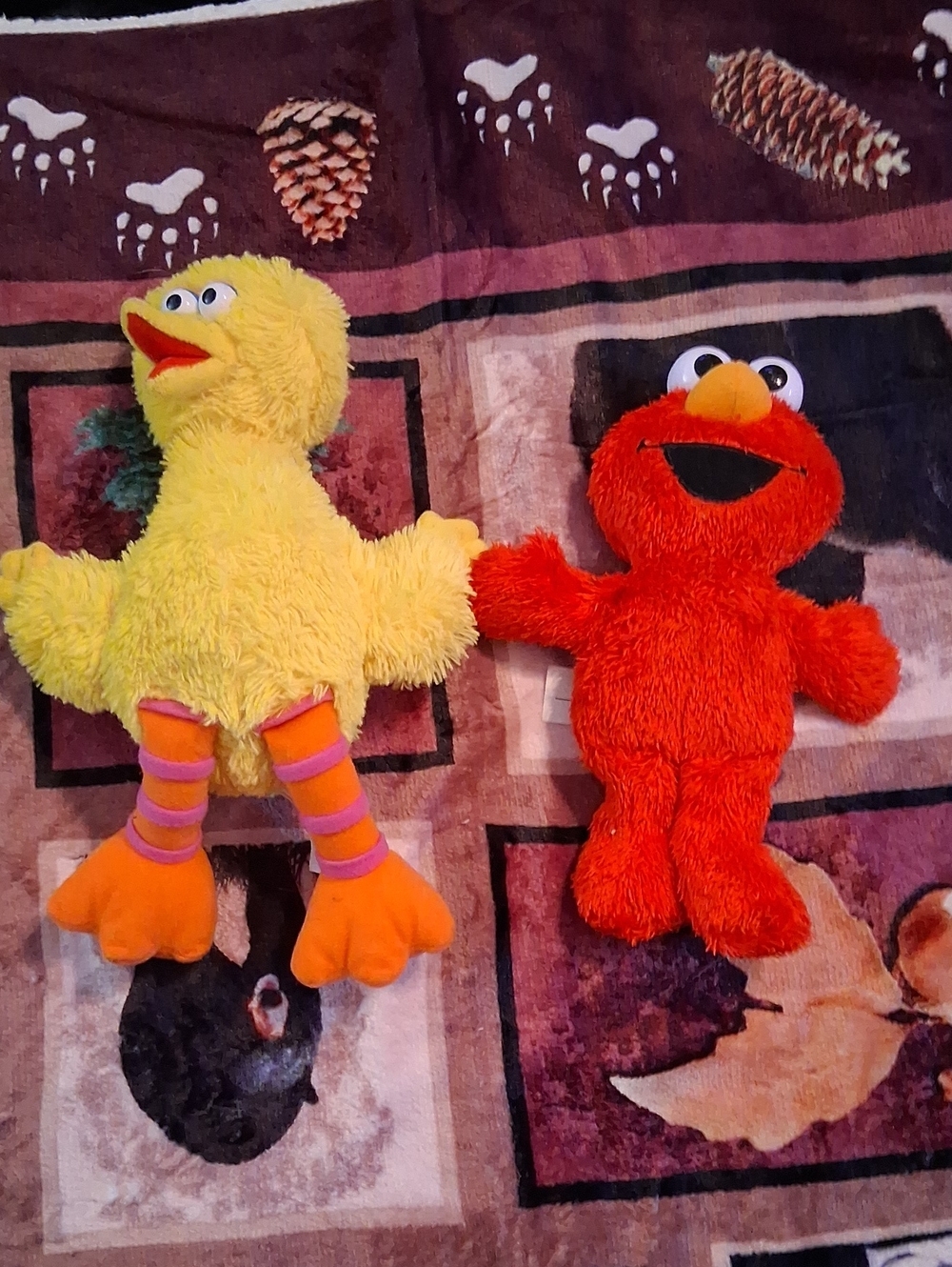 Sesame Street Plush Duo - Elmo Red & Big Bird Yellow